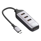 Adaptador Dock Thunderbolt3 Usb C Hdmi P/ Macbook Air Pro M1