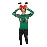 Suéter Navideño Botas Navideñas Ugly Sweater Para Hombre