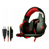 Headset Gamer Surround Led Com Cabo P3 + Adaptador P/ P2