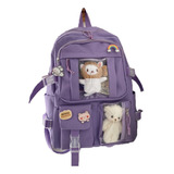 Mochila Kawaii Coreana Impermeable De Gran Capacidad P/mujer