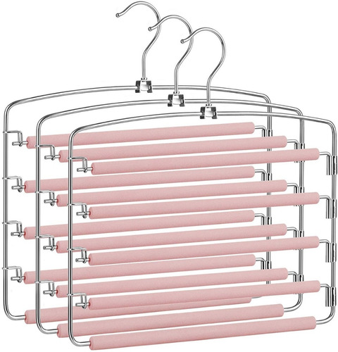 Paquete De 3 Ganchos Para Pantalones Bufandas Corbatas