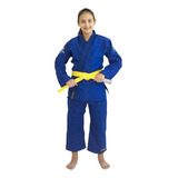 Kimono Torah Trançado Advanced Jiu Jitsu Infantil - Azul