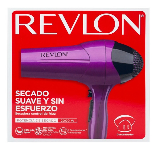 Secador De Pelo Revlon Rvdr773pla2a Violeta 2000w 