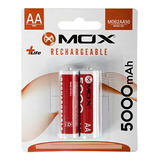 Pilha Recarregável Aa Mox De 5.000 Mah 1.2v 2 Unidades