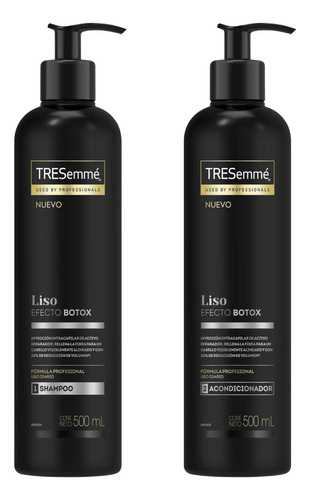Tresemme Kit Liso Efecto Botox Shampoo Y Acondicionador 