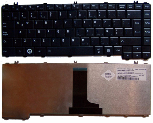 Teclado Original Toshiba L745 L600 L645 C600 C645 C640 L635