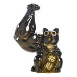 Estatuilla Creativa De Gato De La Suerte Feng Shui Estatua