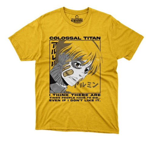 Playera Attack On Titan Armin Colosal Shingeki Anime Kiojyn 