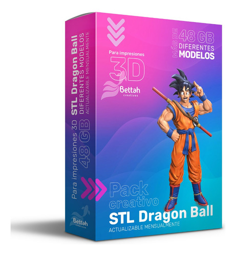 Pack Creativo Stl Dragon Ball - Más 48gb - Actualizable!