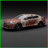 20 Metros Vinil Wrap Automotriz Medieval Bricks - 3m Avery