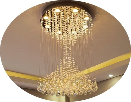 Lustre Pendente Plafon De Cristal K9 Legitimo 