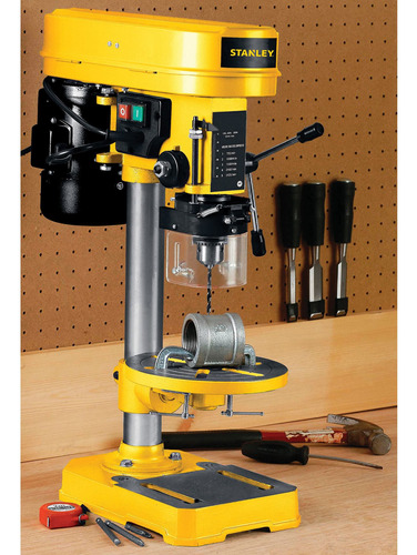 Taladro Pedestal 250w Stanley Sbt2513-b2c Color Amarillo