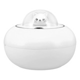 Mini Humidificador Gato De Escritorio 300ml Luz Led Difusor