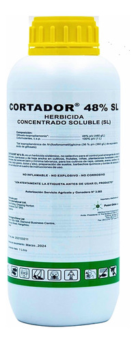 Cortador 48% Sl Herbicida Concentrado Matamalezas 1 Litro