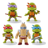 5 Figuras Tortugas Ninja 8-10cm Coleccionables
