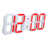 Reloj De Pared Decorativo Led Hueco Multifunción Digital 3d