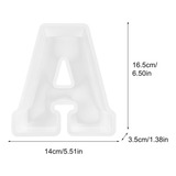 Molde Grande De Silicona Con Letras Inglesas De Resina Epoxi