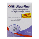 Aguja Para Dispositivo De Inyección Tipo Pluma 31g X 5mm 10