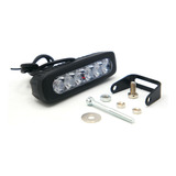 Barra Para Moto Rasen De Led Mini 6 Led Blanco Con Luz Alta,