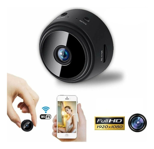 Mini Camera Wifi Hd 1080p Nanny Câmera Escondida Espiã