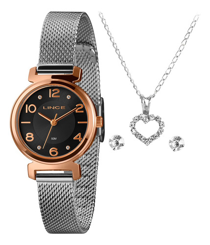 Relogio Classic Feminino Analogico Lrth185l28 K04m Rosegold