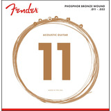 Juego De Cuerdas Fender Phospor Bronze Wound 11-52