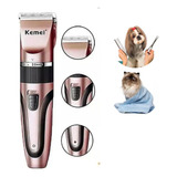 Máquina Tosa Km-1053 Pet Animais Cães Gatos Profissional Top