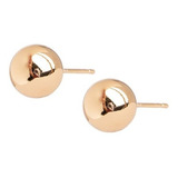 Broquel Aretes Nice De Poste Con 4 Baños De Oro 18k