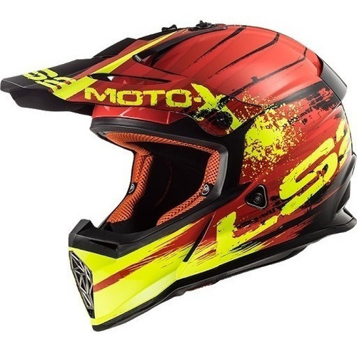 Casco Cross Enduro Moto Ls2 437 Fast Gator - Fas Motos