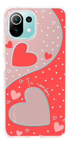 Funda Para Xiaomi Para Mujer Corazones Con Tu Nombre