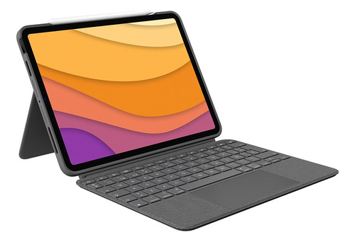 Capa E Teclado Logitech Folio Touch Pad Para iPad Air 4ª