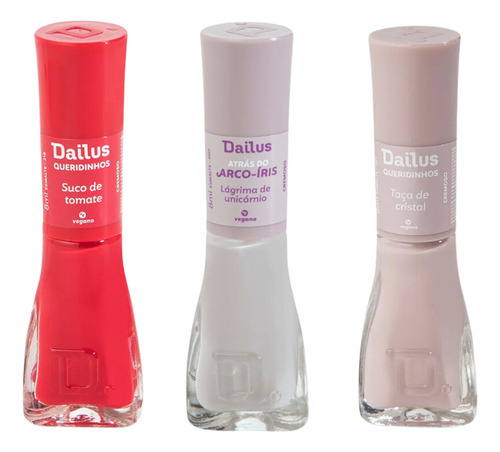 Esmaltes Dailus Lagrima Unicornio Suco Tomate Taça Cristal