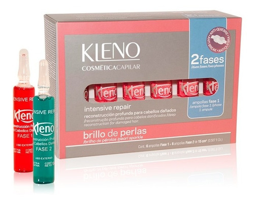 Ampollas Kleno Intensive Repair 2 Fases Brillo De Perlas