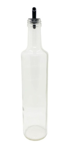 Botella Vidrio Aceitera Pico Vertedor 500 Cc Redonda X12 