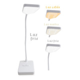 Lámpara De Escritorio Led Ajustable Recargable Usb Color De La Estructura Blanco