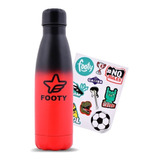 Botella Termica Infantil Footy Batik Roja Con Stickers 