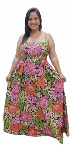 Farm - Vestido Cropped Floral Vivi - Novo Com Tag