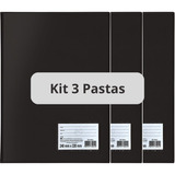 Kit 3 Pasta Catálago Organizadora Dac Com Visor 50 Envelopes