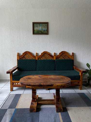 Sala Colonial De Madera De Cedro Rojo, 4 Piezas