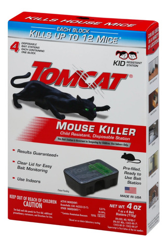 Mouse Killer Elimina Estación Desechable Tomcat Americano