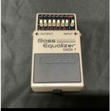 Pedal De Efecto Boss Bass Equalizer Geb-7  Gris