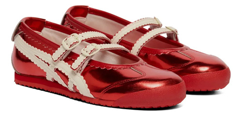 Tenis Onitsuka Tiger Mexico 66 Tgrs Mujer Zapatos Casuales Tipo Bailarina