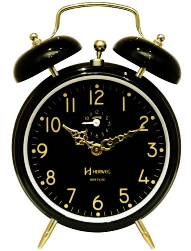 Relógio Despertador De Mesa Vintage Antigo Retrô Ref - 2385