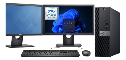 Cpu Dell Optiplex Core I7 16gb 480gb Ssd + 2 Monitores 19´