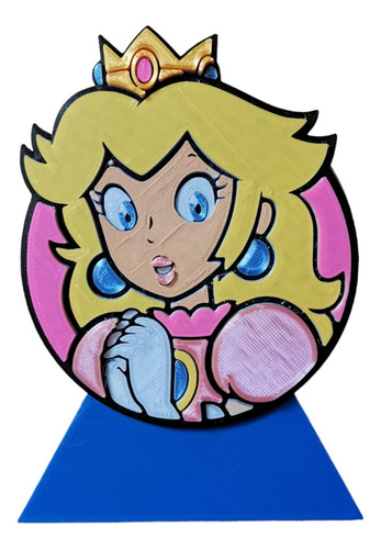 Base Para Alexa (echo Dot 3) Princesa Peach Mario Bros  