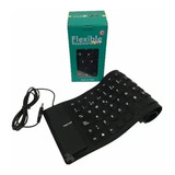 Teclado Flexible Usb Portable Viaje Salpicaduras Con Numeros