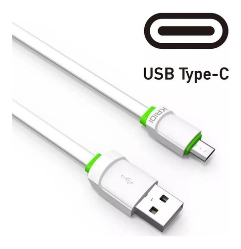 Cabo Carregador Kaidi Usb Tipo C Turbo Reforçado Type-c 