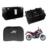 Bauleto 55l Nc 750 X 22/... Preto + Bolsa + Encosto Braz