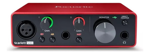 Interfaz De Audio Focusrite Scarlett Solo - Usado