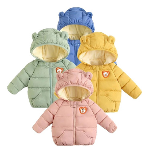 Chamarra Calientita De Bebé Niño Niña Oso Peluche Unisex